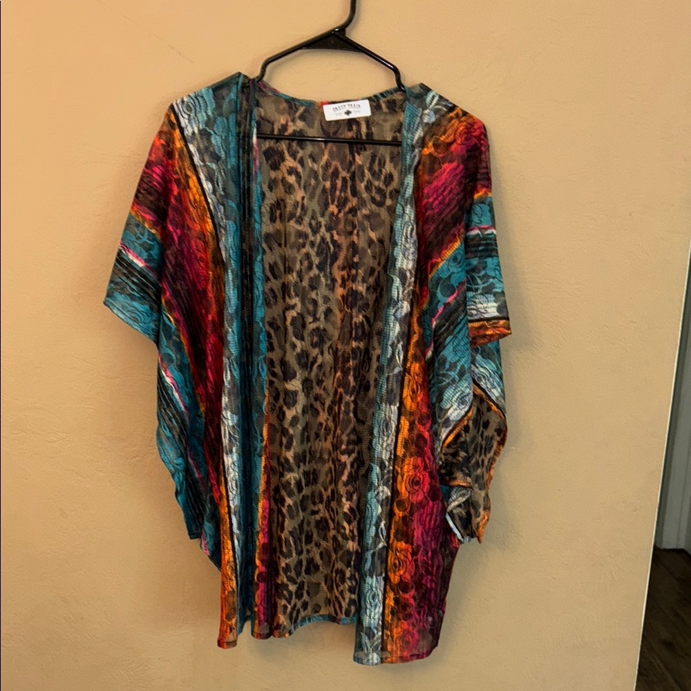 Crazy Train Multicolor Leopard Print Cardigan